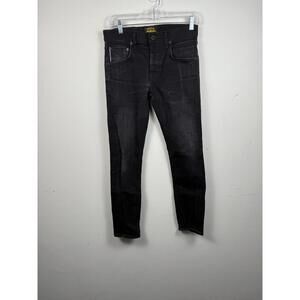 Brave Star Selvage Jeans Men's 30x29 Faded Black Denim The Slim Taper